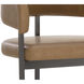 Marris 42 inch Gunmetal / Milliken Cognac Barstool